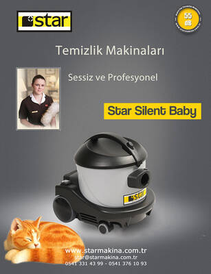 Islak ve Kuru Elektrikli Süpürge Silent Baby Plastik - 3